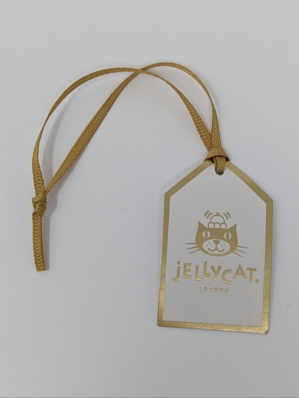 Jellycat Gold Tag From Bashful Luxe Bunny Scarlett Plush